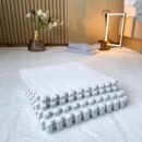 20 Pcs Plush Exercise Carpet Tiles,Interlocking Puzzle Foam Floor Mat,Jigsaw Floor Play Mats,Area Rugs,11.8x11.8 Inch(Size:0.23 inch,Color:White)