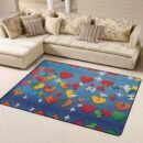 Awareness Puzzle Pieces Heart Carpet 63x48 in Area Rug - Soft to The Touch, fine Velvet, Washable, wear-Resistant, no lint